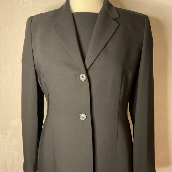 NWT Style & Co. Women's 8 Petite Black 2 Piece Dress with 2-Button Blazer Suit - Picture 2 of 11